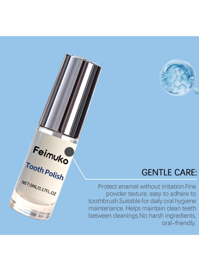 Feimuko 2-PACKS Teeth Polish Care Products |  Improve the Appearance of Your Teeth,Get a Brighter More Confident Smile 5ml*2 - Image 5